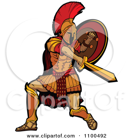 Royalty Free  Rf  Clipart Of Trojan Warriors Illustrations450