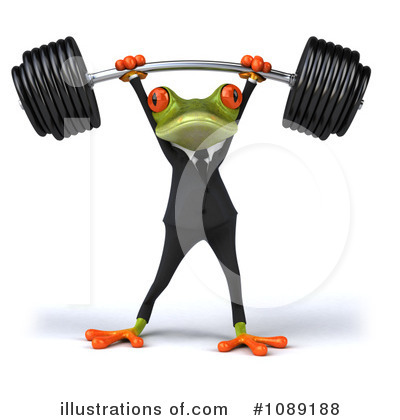 Royalty Free  Rf  Strong Frog Clipart Illustration By Julos   Stock