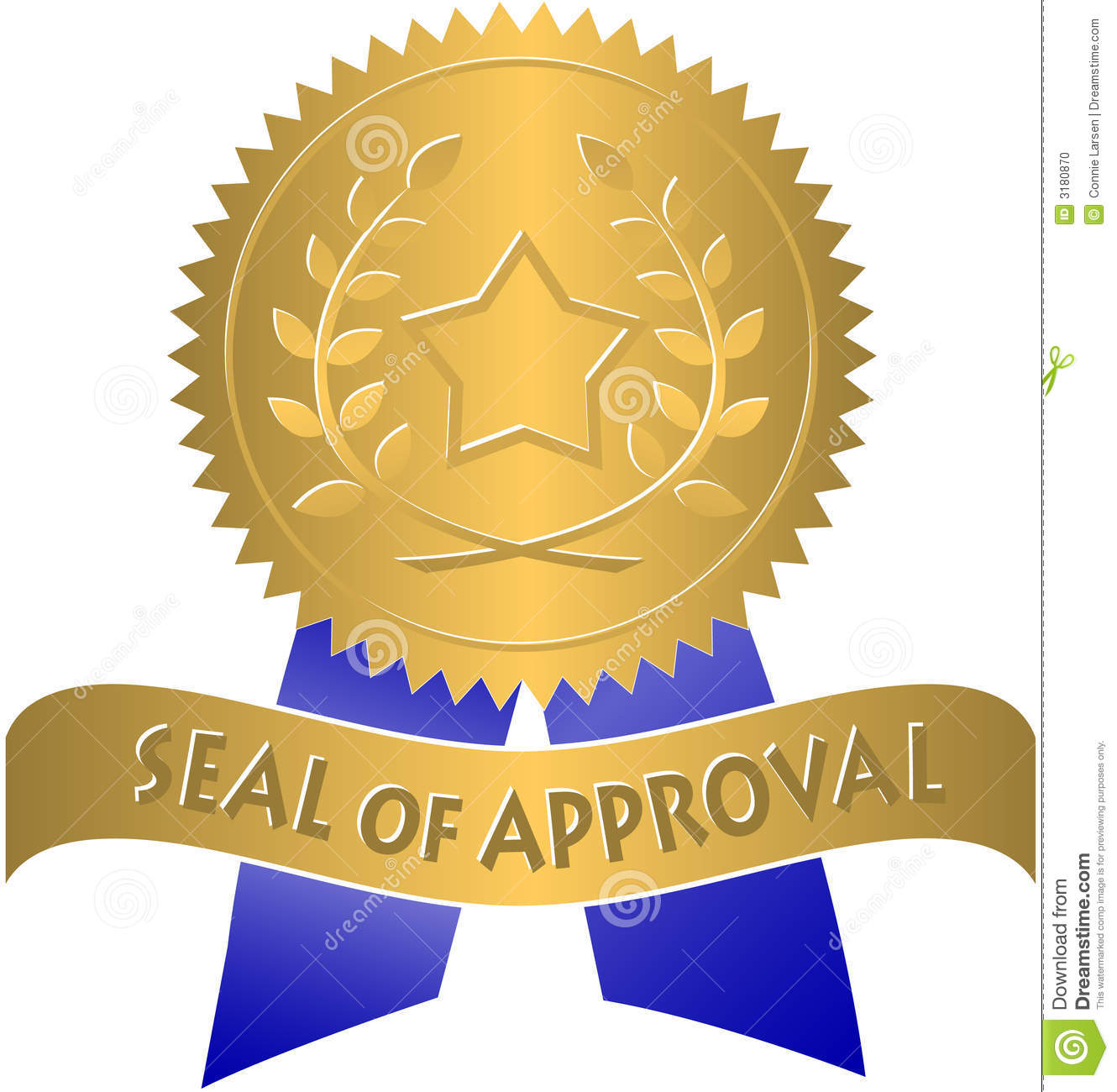 Seal Of Approval Eps Stock Photo   Image  3180870