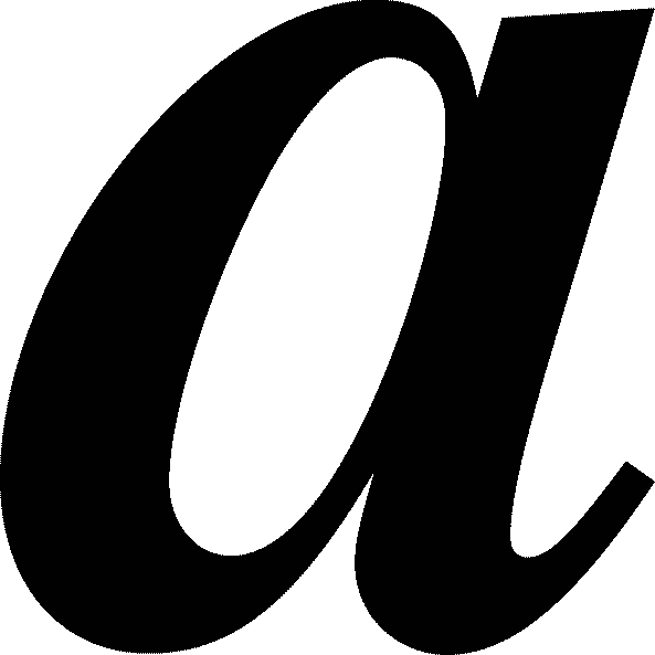 The Letter  A  And A Period In A 12 Point Font