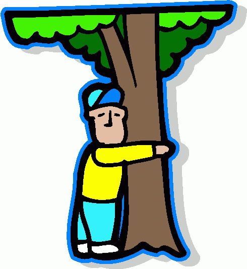 Boy Hugging Tree 2 Clipart   Boy Hugging Tree 2 Clip Art