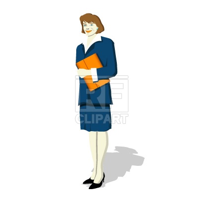 Businesswoman With Folder People Download Free Vector Clip Art  Eps 