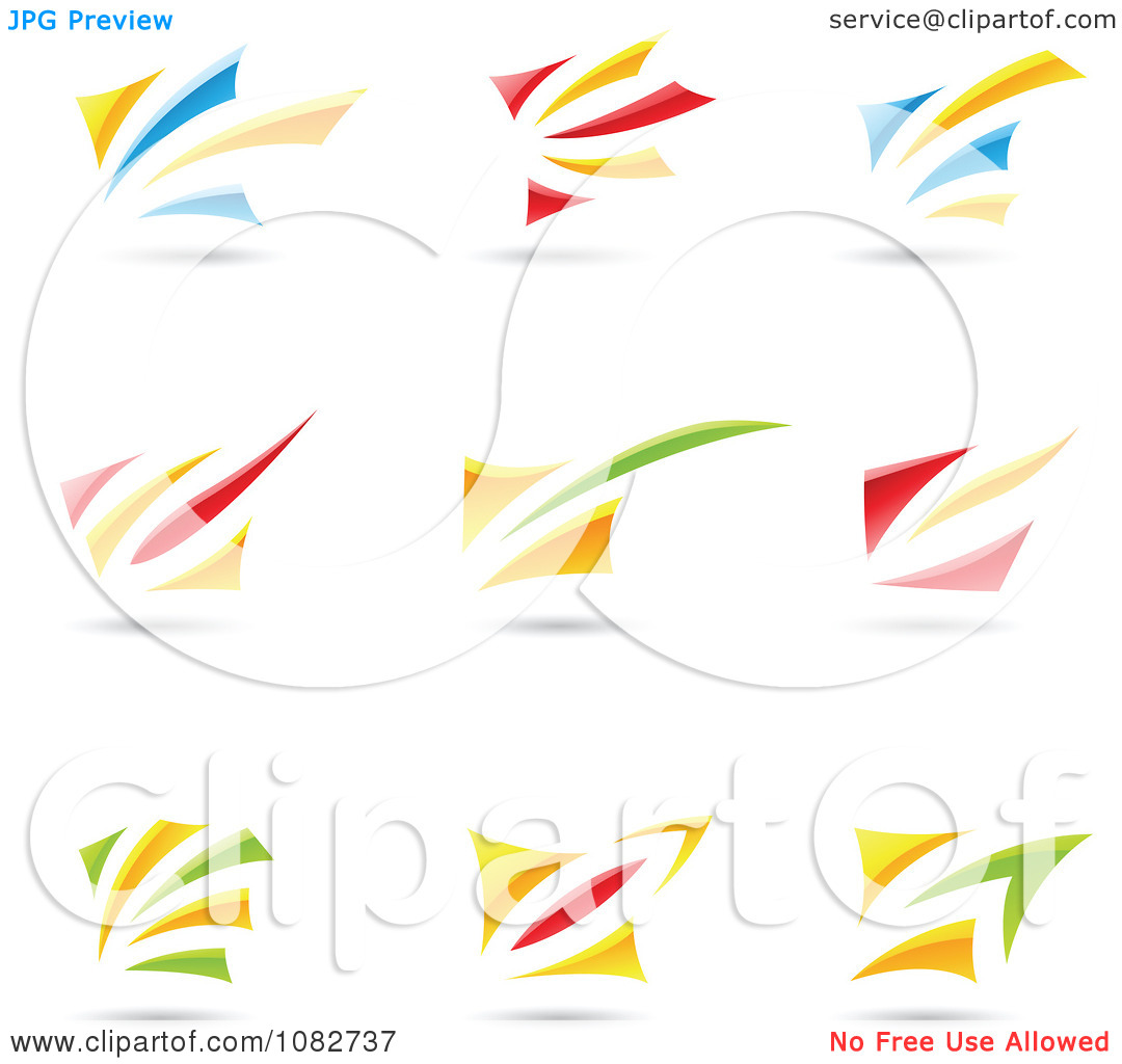 Clipart Abstract Swoosh Logos   Royalty Free Vector Illustration By