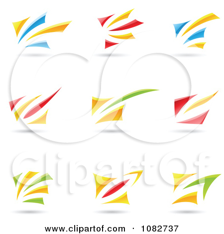 Clipart Abstract Swoosh Logos   Royalty Free Vector Illustration By