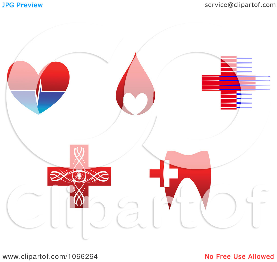 Clipart Dental And Medical Logos   Royalty Free Vector Illustration By