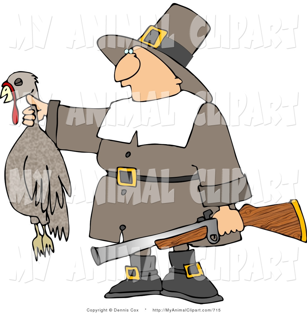 Holding A Dead Turkey And A Gun   Thanksgiving Holiday By Djart    715