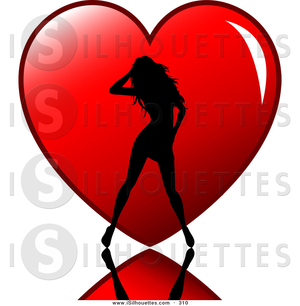 Larger Preview  Silhouette Clipart Of A Sexy Silhouetted Dancer Woman