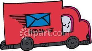 Mail Truck   Royalty Free Clipart Picture