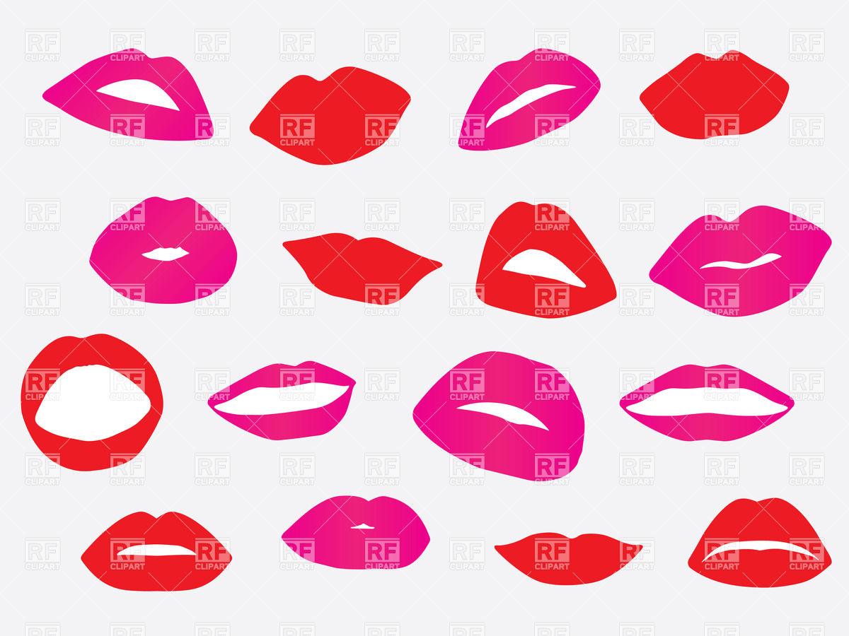     Of Red And Pink Lips Download Royalty Free Vector Clipart  Eps