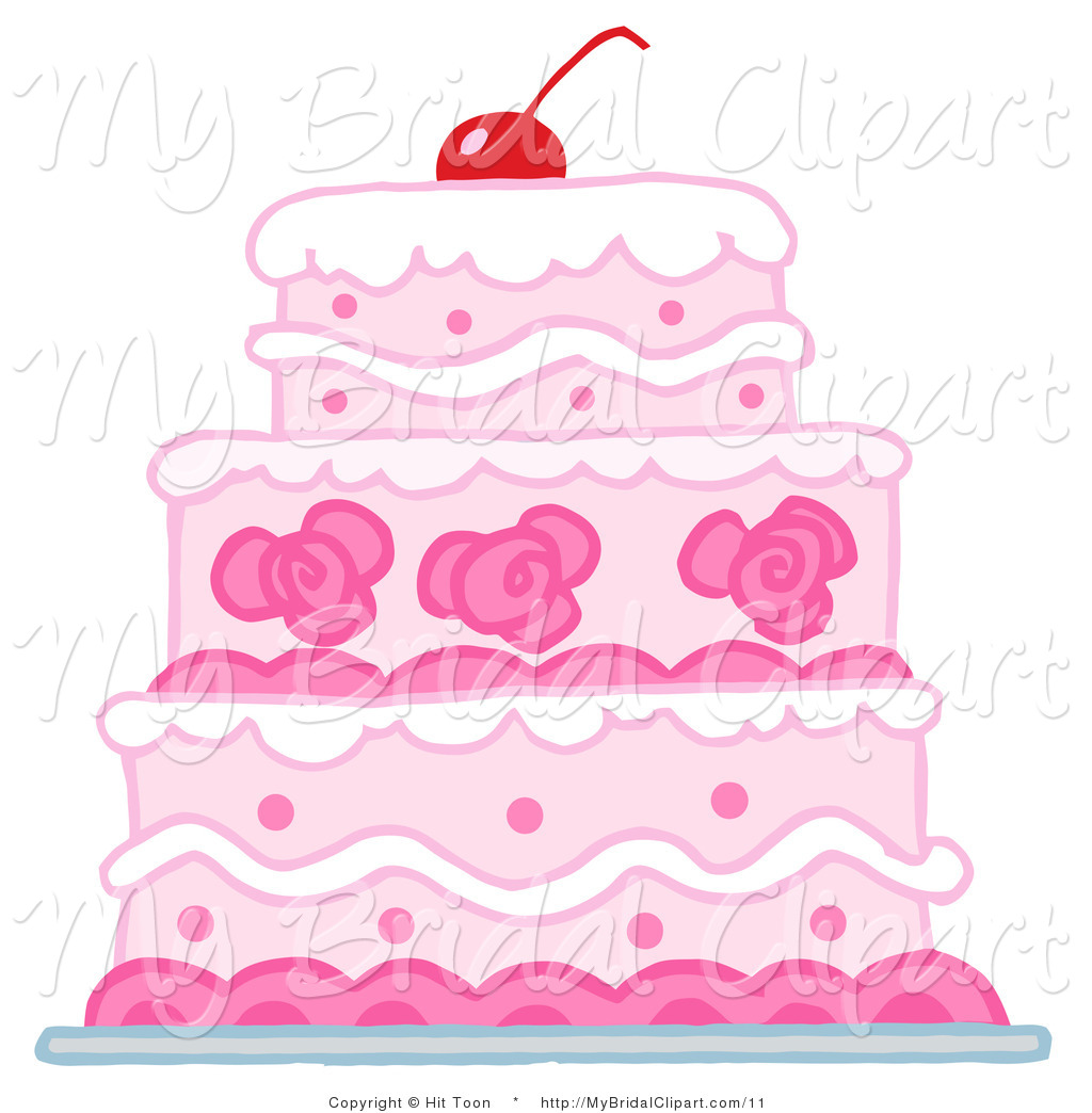 Pastry Clipart Bridal Vector Clipart Of A