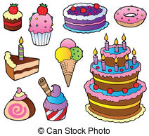 Pastry Piece Vector Clipart And Illustrations