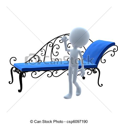 Patio Furniture On A    Csp6097190   Search Clipart Illustration