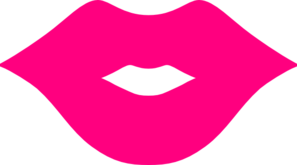 Pink Lips Clip Art At Clker Com   Vector Clip Art Online Royalty Free