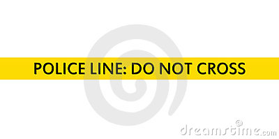 Police Line Tape Stock Photo   Image  15086710