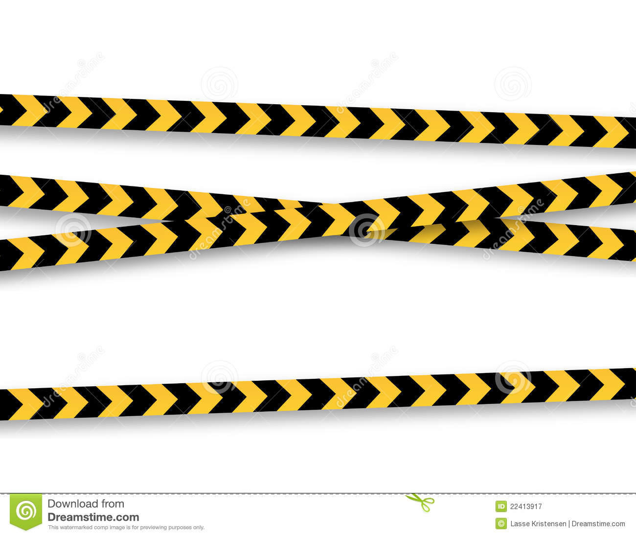 Police Tape Blank 3d Rendering Of Caution Clipart   Free Clip Art