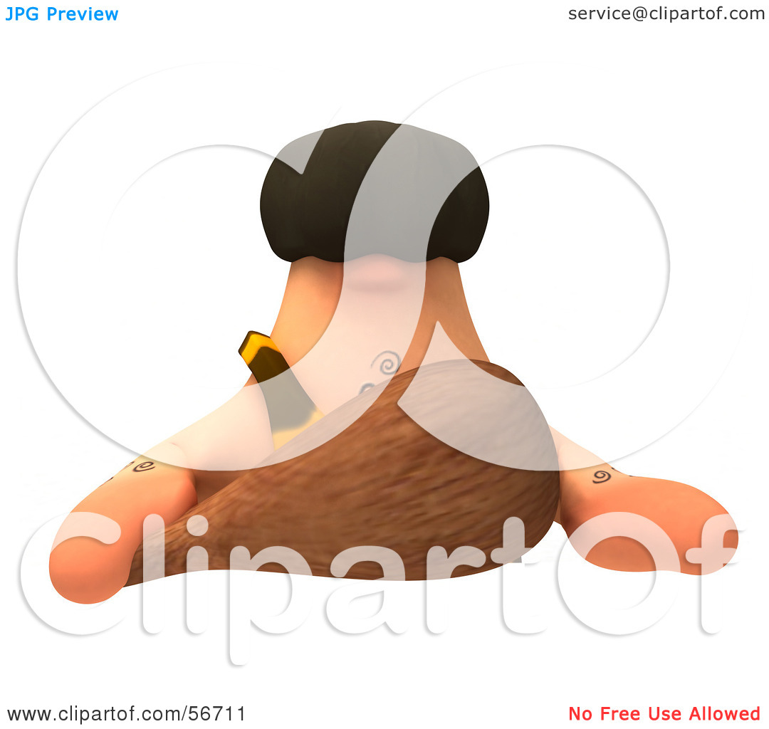 Royalty Free  Rf  Clipart Illustration Of A 3d George Caveman