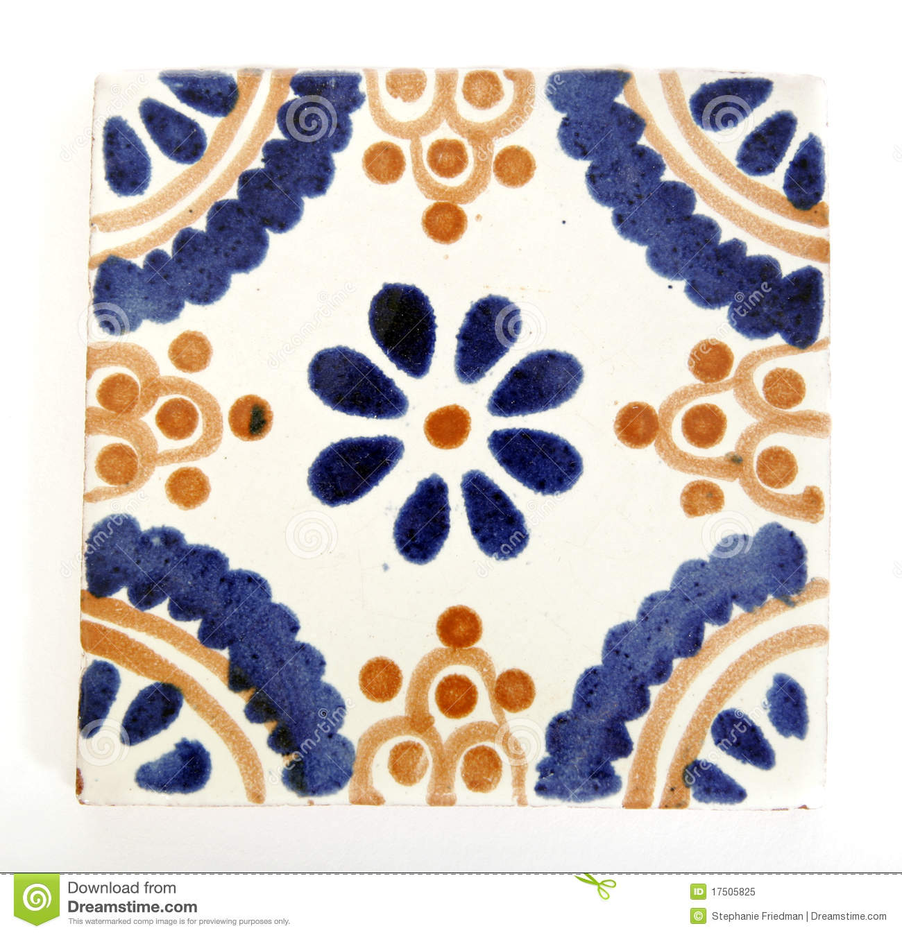 Square Mexican Tile Shape Royalty Free Stock Photo   Image  17505825