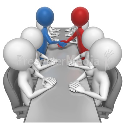 Stick Figures Agreement Meeting   Business And Finance   Great Clipart