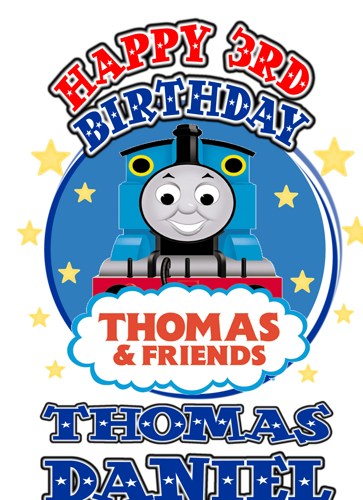 Thomas The Tank Train Birthday Party T Shirt Iron On Transfer Custom