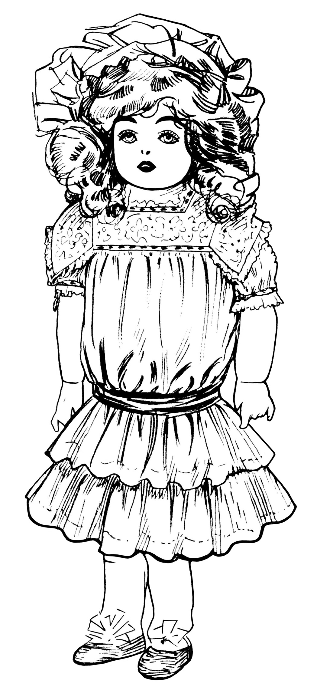 Vintage Doll Clip Art Illustrations  The Images Are From T He February