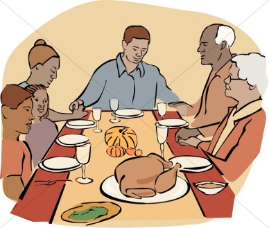African American Family At Thanksgiving