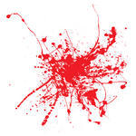 Blood Splatter On A White Background Isolated Illustration Stock
