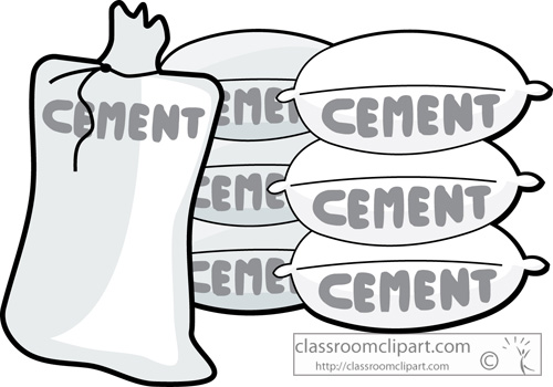 Construction   Bags Of Cement   Classroom Clipart