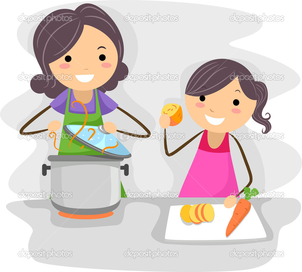 Family Cook   Stock Photo   Lenmdp  7601757
