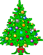 Free Animated Christmas Tree With Glowing Lights Clip Art