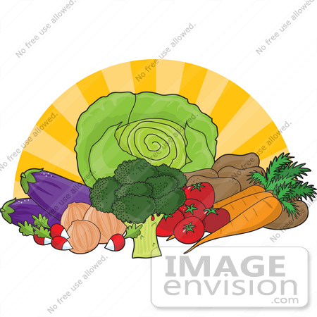Fresh Produce Clipart Clip Art Graphic Of The Sun Bursting Behind    
