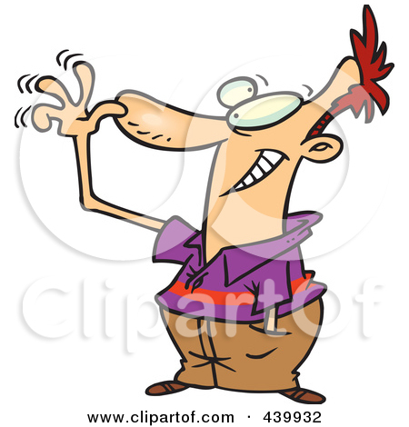 Illustration Of A Cartoon Goofy Man Shaking By Ron Leishman  441006