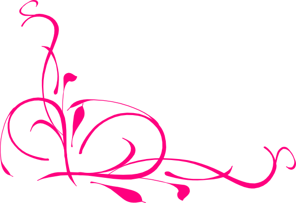 Pink Vine Swirl 2 Clip Art At Clker Com   Vector Clip Art Online