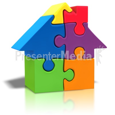 Puzzle Piece House Outline   Home And Lifestyle   Great Clipart For    