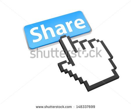 Share Good Social Media Share 3d Symbol Icon Button Illustration