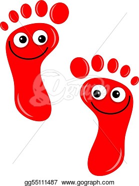 Stock Illustrations   Happy Feet  Stock Clipart Gg55111487