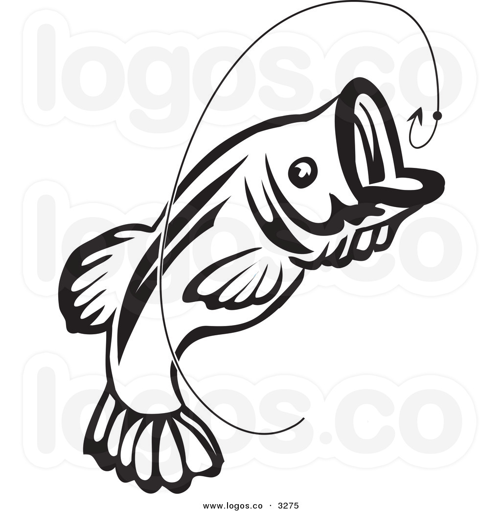 Bass Fish Clip Art Black And White