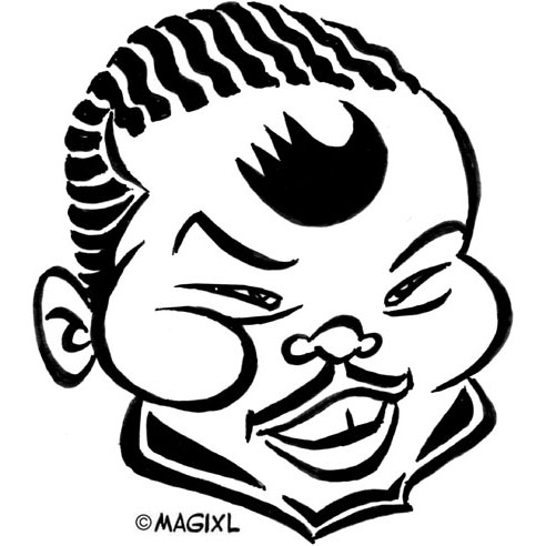 Caricature Clipart Star Sport Basketball Nba