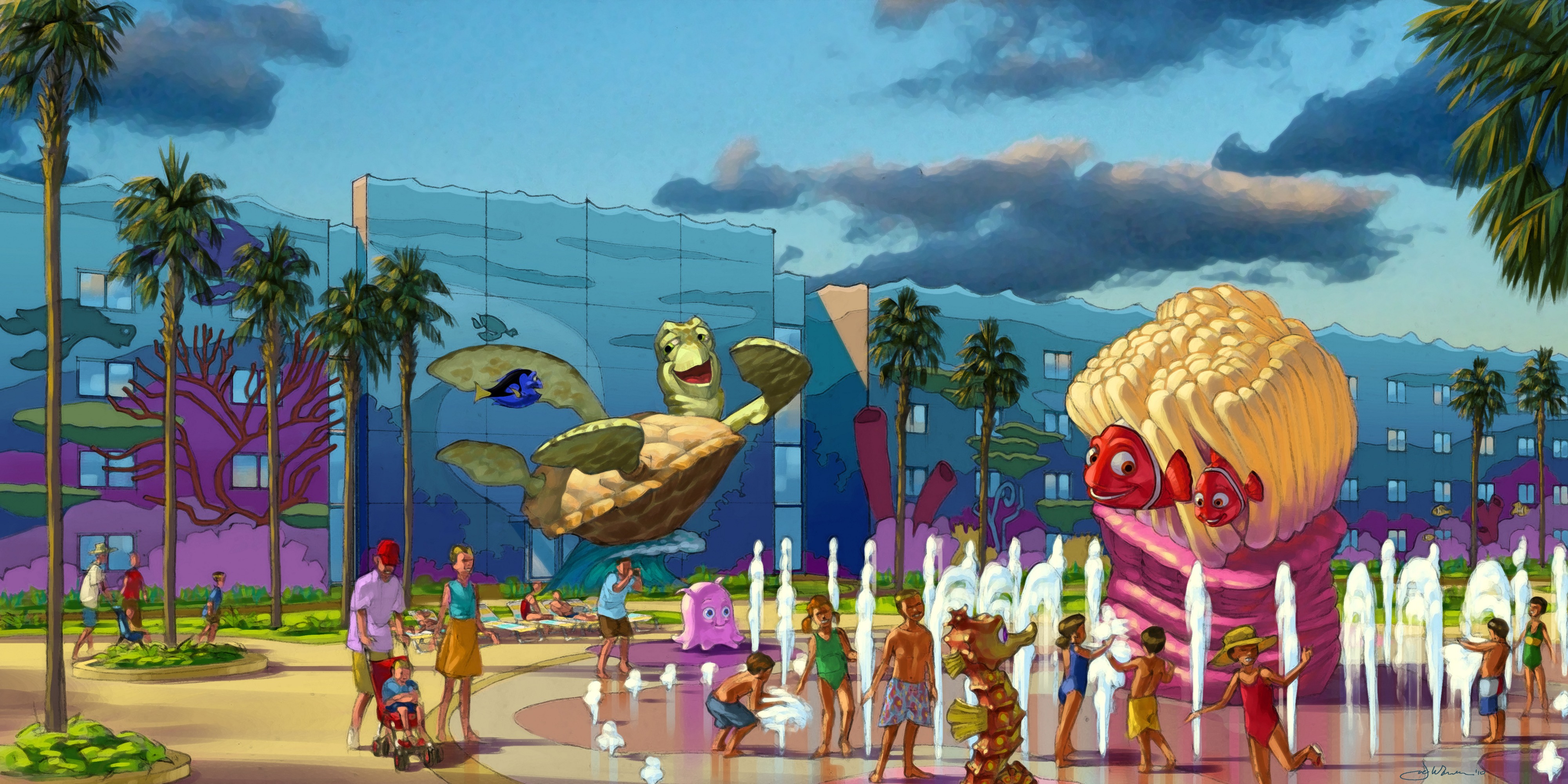 Concept Art For Disney S Art Of Animation Resort   C  Disney 