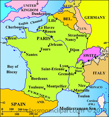 France   France Map Fra   Classroom Clipart