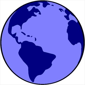 Free Blue Earth Simple Clipart   Free Clipart Graphics Images And