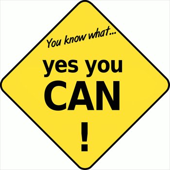 Free Yes You Can Clipart