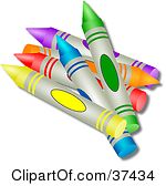 Grey Crayon Clipart Clipart Illustration Of A