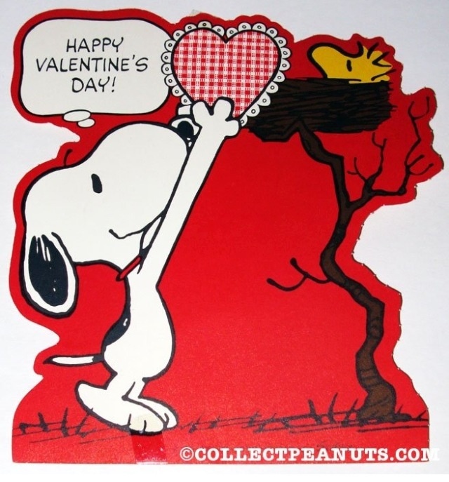 Happy Valentine S Day  Snoopy Giving Woodstock A Valentine In His    