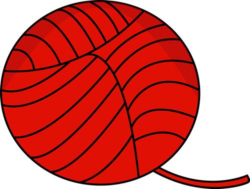 Red Ball Of Yarn   Clip Art Misc    Pinterest