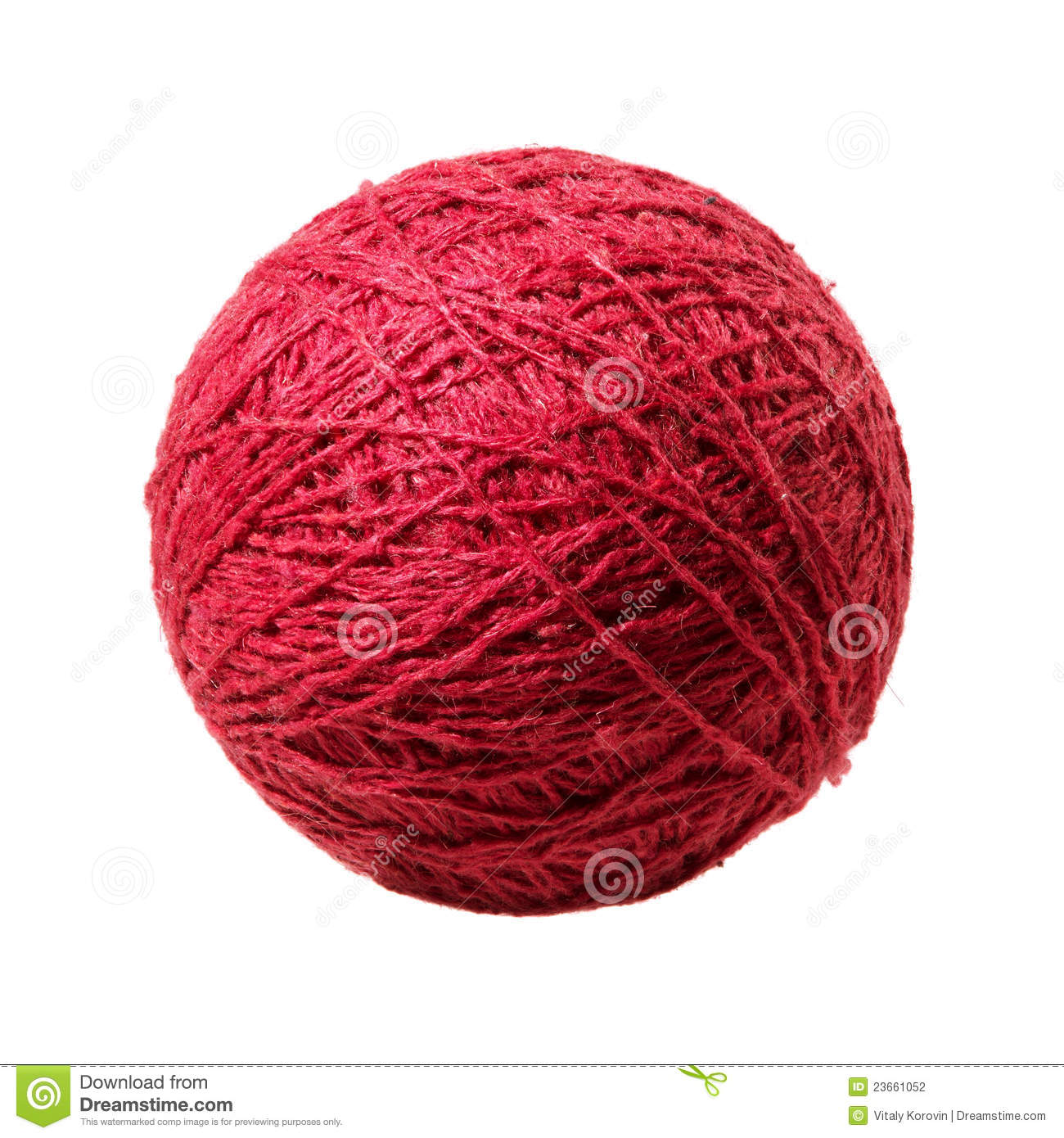 Red Ball Of Yarn Stock Photography   Image  23661052
