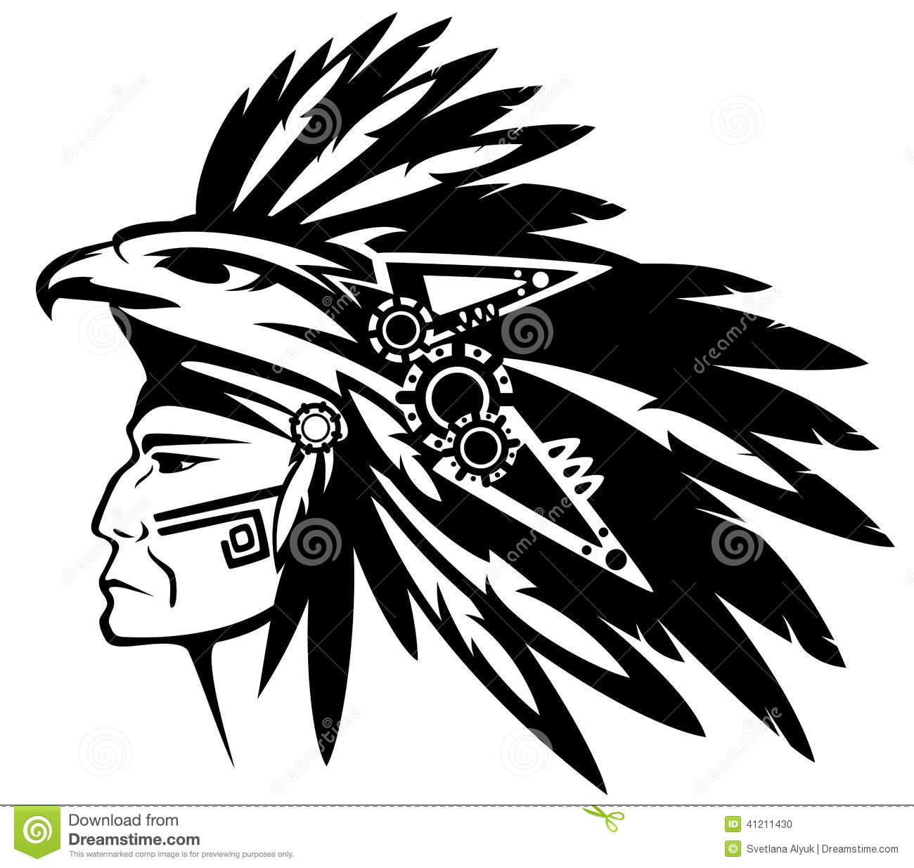 Aztec Clipart Warrior Stock