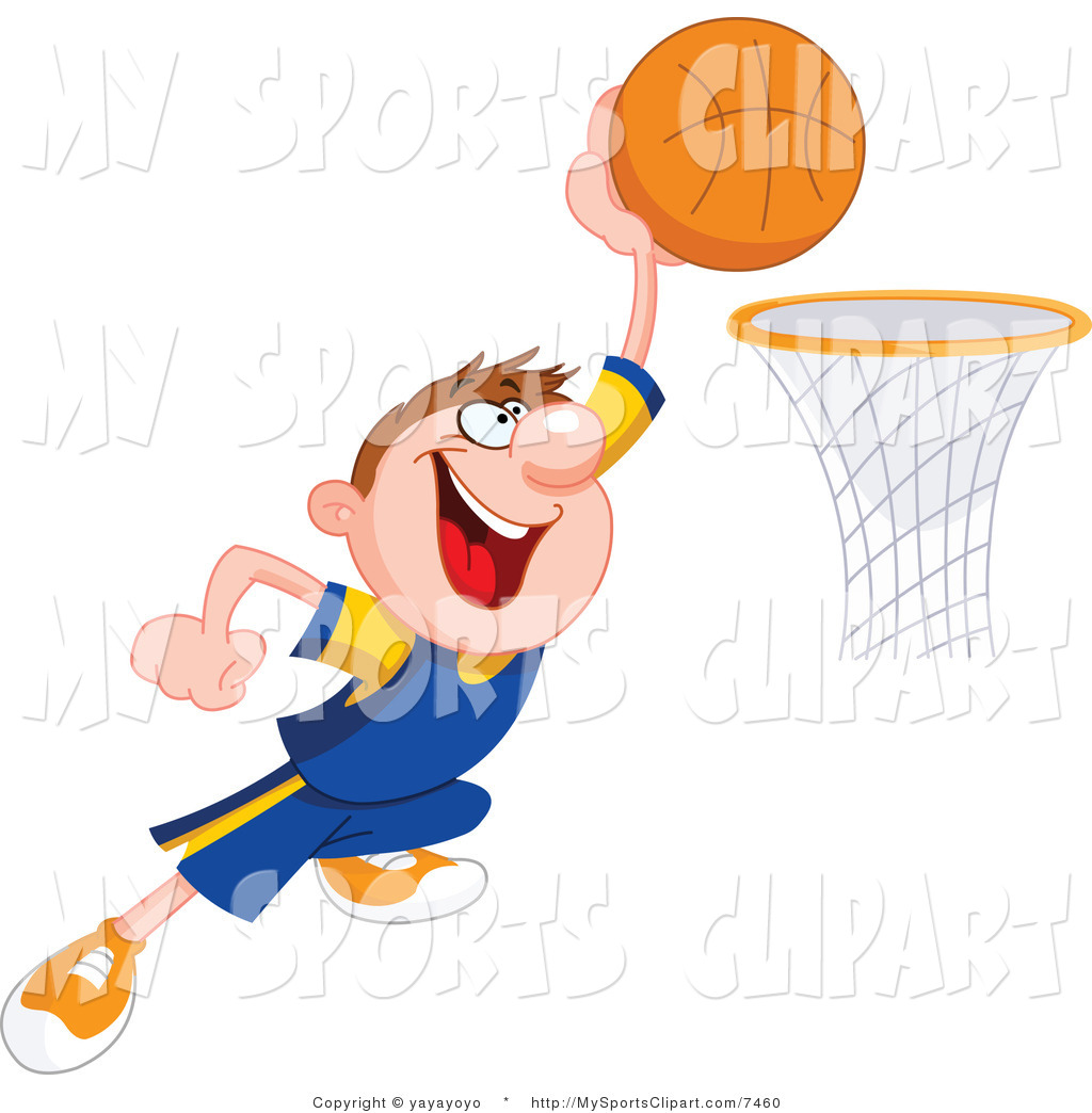 Clip Art Of A Basketball Player About To Dunk By Yayayoyo    7460