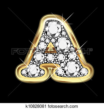 Clipart   A Gold And Diamond Bling  Fotosearch   Search Clip Art