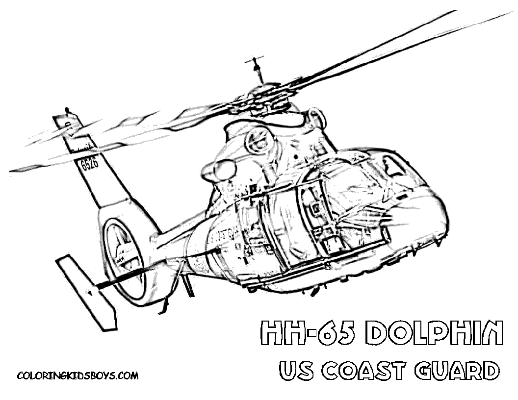 Hh 65 Dolphin Helicopter Coloring Sheets At Coloring Pages Book For