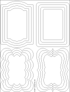 Shaped Frames For Greeting Card Mats